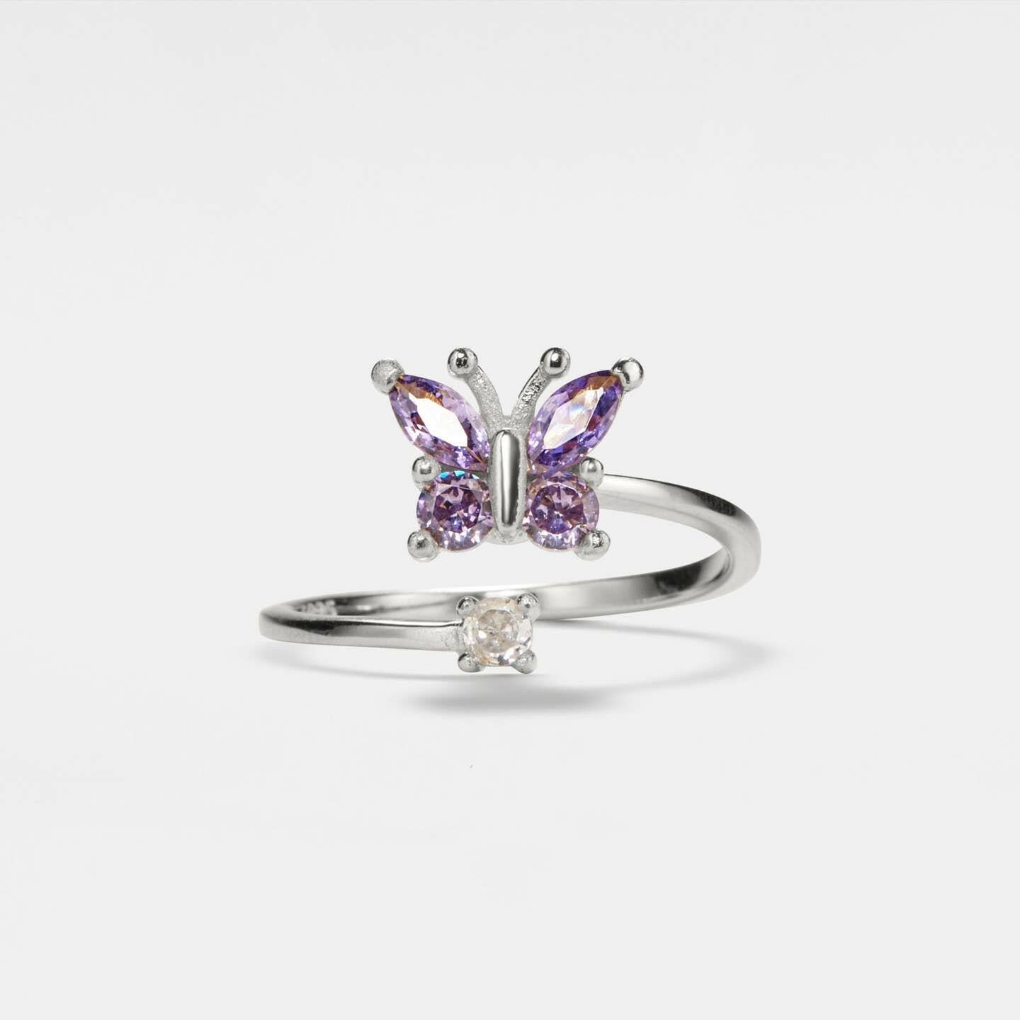 The Awakened Collection Mindful Rings - Purple Butterfly Fidget Spinner Ring - Mindful Rings