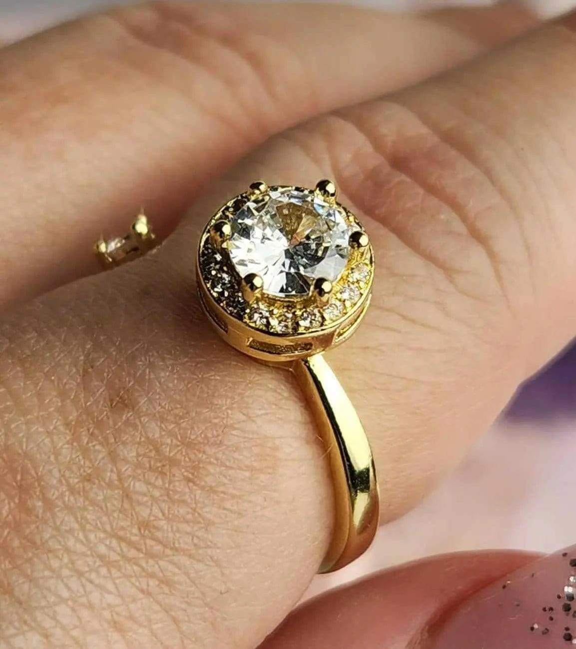 The Enlightened Collection Mindful Rings - Gold Plated Fidget Spinner Ring - Mindful Rings