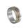 8mm Stainless Steel 3 Tone Spinner Ring - Spinning Anxiety Ring