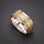 Courage Meditation Ring - The Mindful Collection Solid .925 Sterling Silver Two Tone Braid Band Spinner Ring