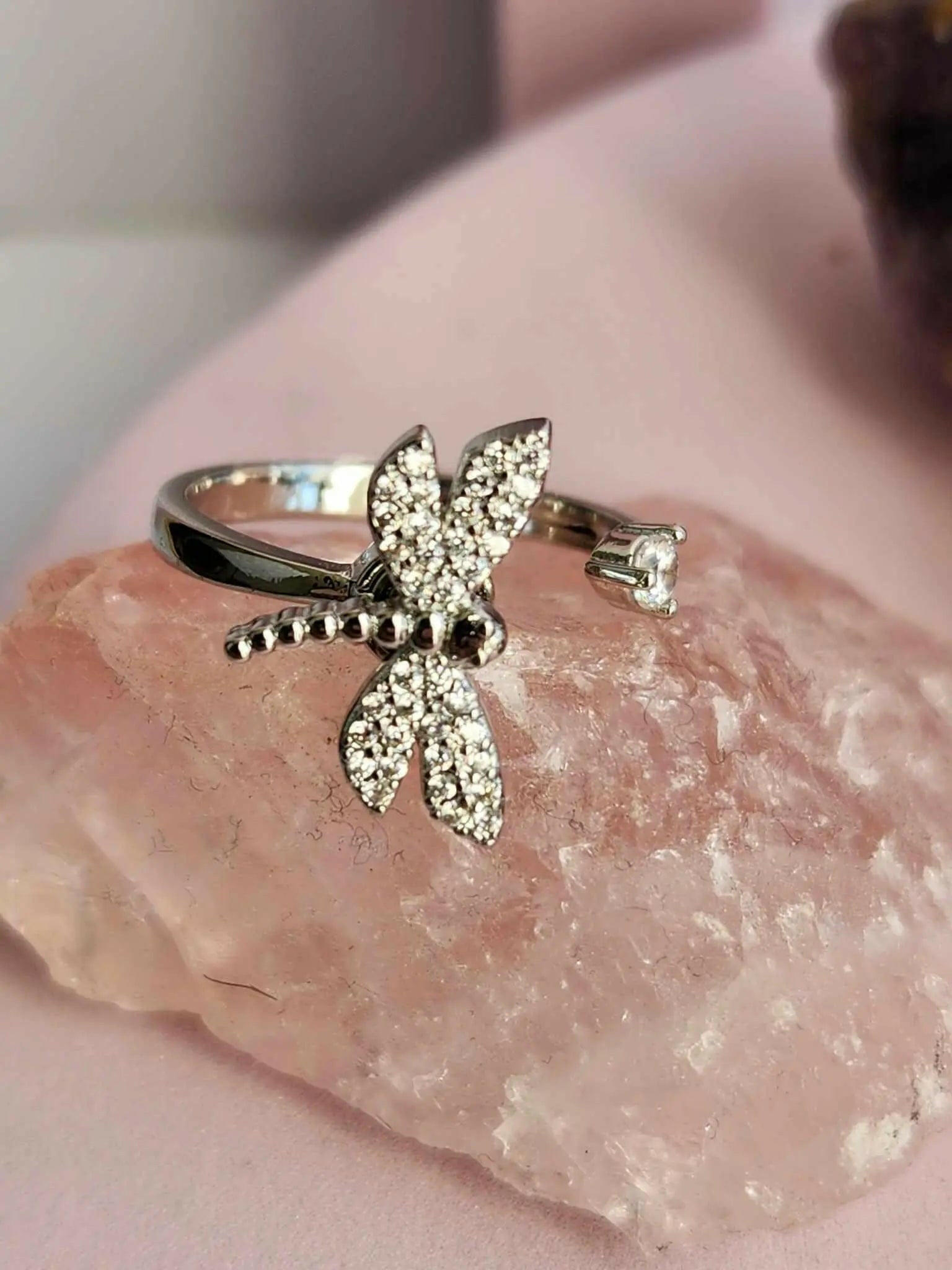 Mindful Rings - Dragonfly Stillness Fidget Spinner Ring - Mindful Rings