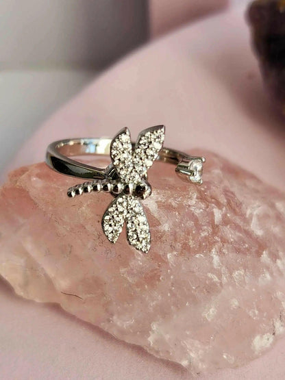 Mindful Rings - Dragonfly Stillness Fidget Spinner Ring - Mindful Rings