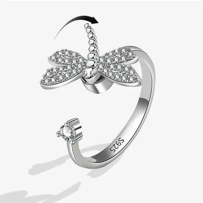 Mindful Rings - Dragonfly Stillness Fidget Spinner Ring - Mindful Rings