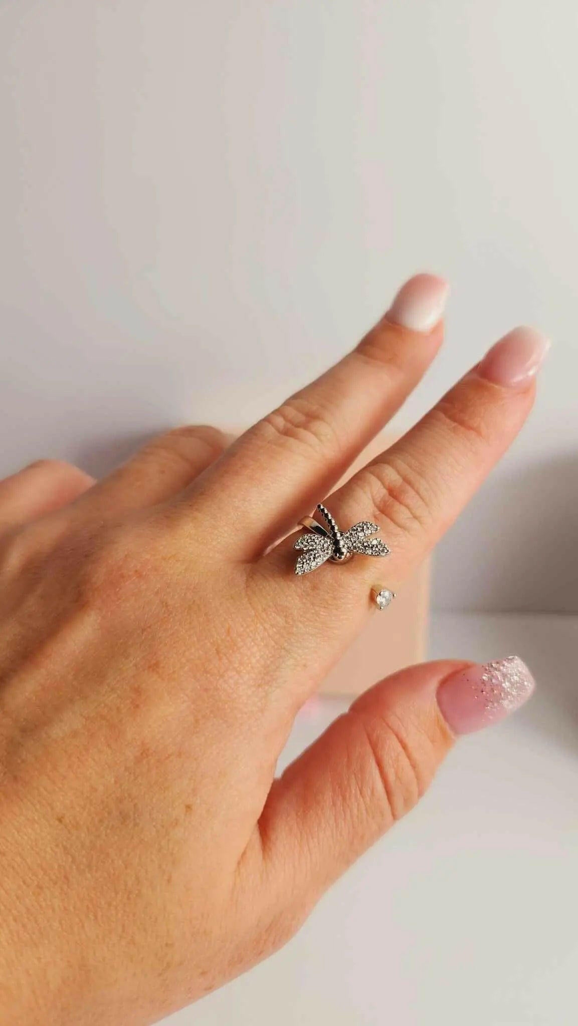 Mindful Rings - Dragonfly Stillness Fidget Spinner Ring - Mindful Rings