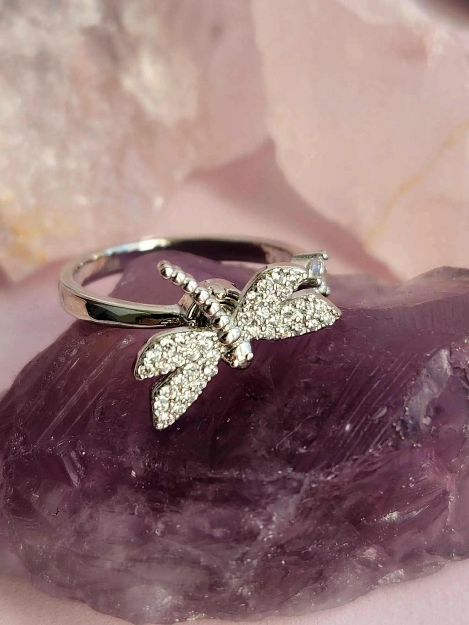 Mindful Rings - Dragonfly Stillness Fidget Spinner Ring - Mindful Rings