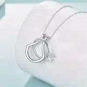 Mindful Rings Anxiety Necklace Elegant U-Shaped Pendant Necklaces Ring Holder Holding Special Necklace - Silver, Gold & Rose Gold