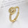 Mental Health Matters Bead Gold Plated Ring  -  Spinning Rotating Fidget Anxiety Ring