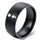 Mental Health Matters Mens Black Titanium Size 13 SemiColon Ring