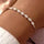 Single Rope 14k Gold Plated Stainless Steel Dainty Pearl Bead Bracelet -  Anxiety Relief Jewellery