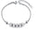 Stainless Steel 5 Cz Bead Bracelet -  Anxiety Relief Jewellery