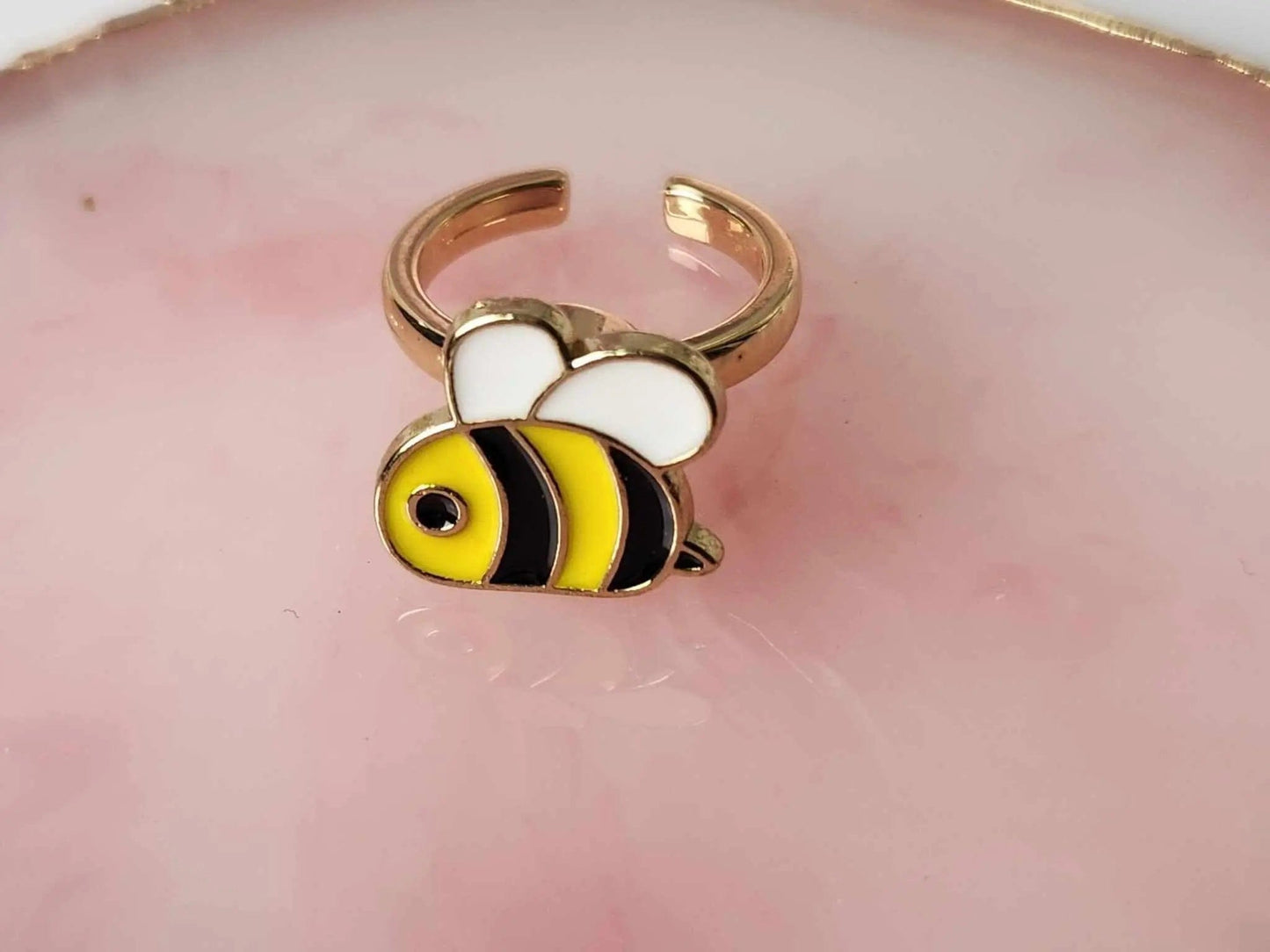 Mindful Rings Anxiety Ring The Hazel - Cute Bumble Bee Fidget Spinner Ring