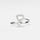 The Love-Centered Collection Mindful Rings - Clear Heart Gemmed Fidget Spinner Ring