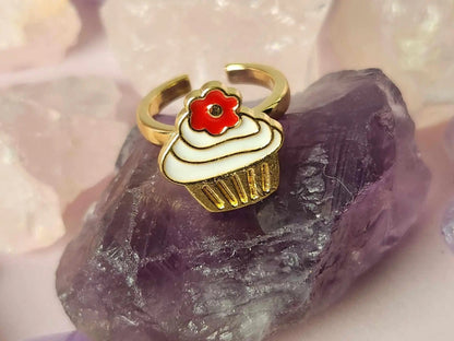 Mindful Rings Anxiety Ring The Scarlett - Cupcake Kids Fidget Spinner Ring