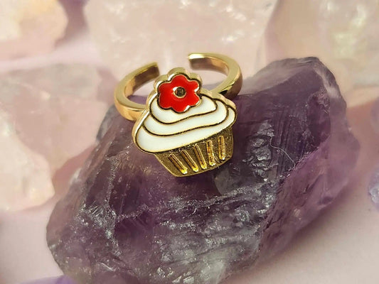 Mindful Rings Anxiety Ring The Scarlett - Cupcake Kids Fidget Spinner Ring