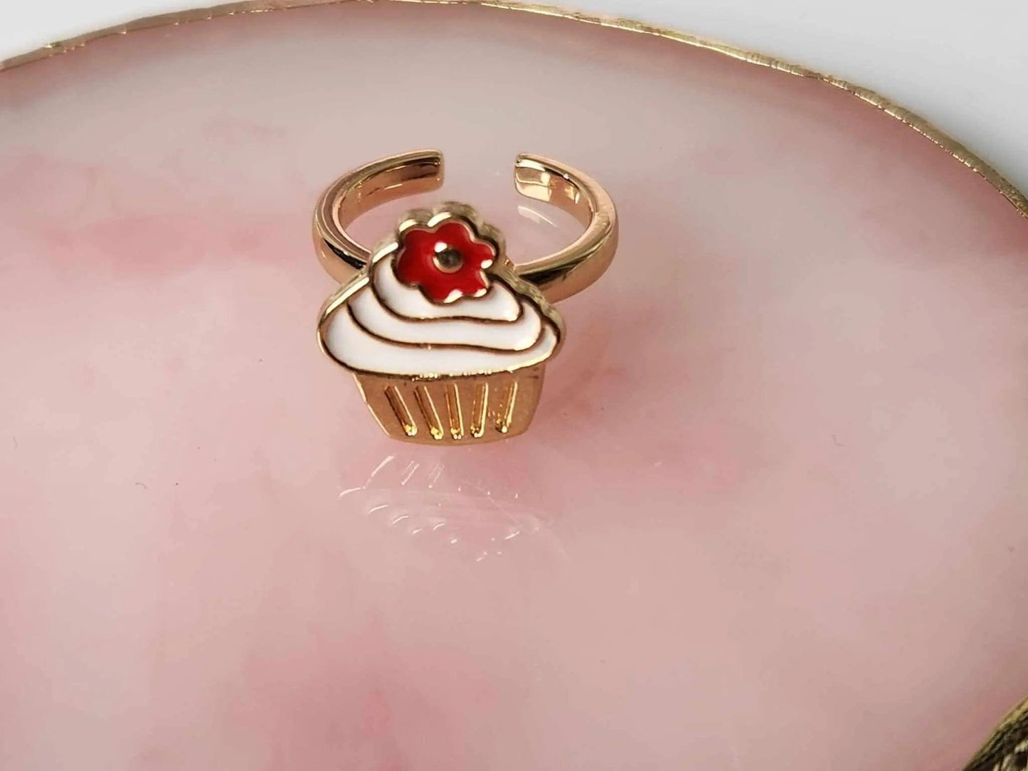 Mindful Rings Anxiety Ring The Scarlett - Cupcake Kids Fidget Spinner Ring