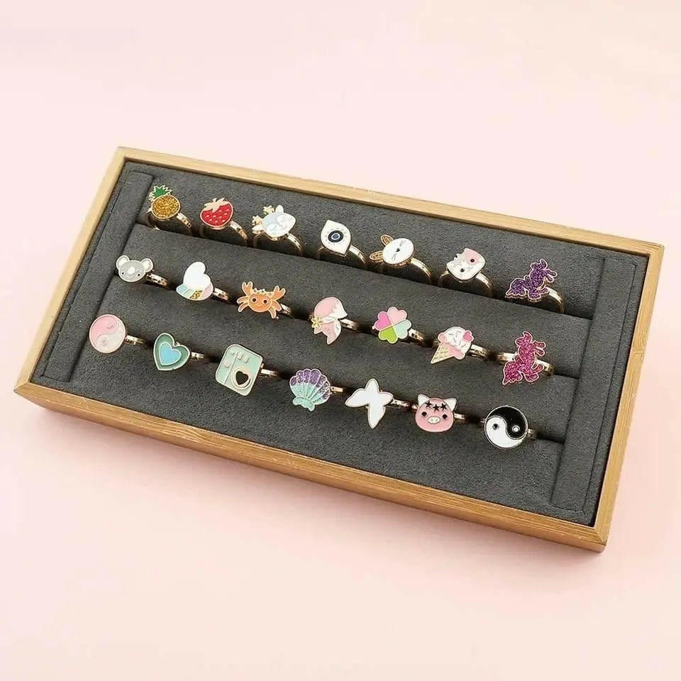 PRE ORDER The Ava - Pink Glitter Unicorn Kids Fidget Spinner Ring - Mindful Rings